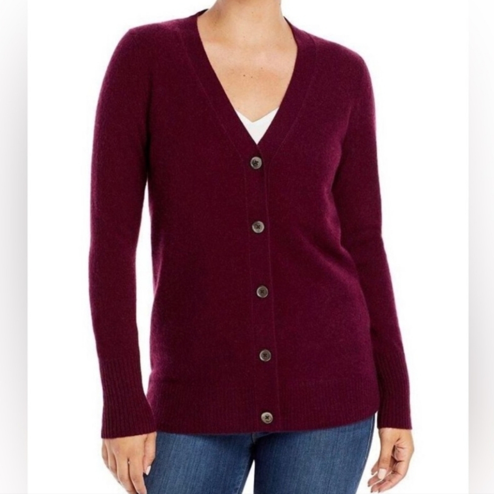 C By Bloomingdales Cashmere Grandfather Cardigan Sweater